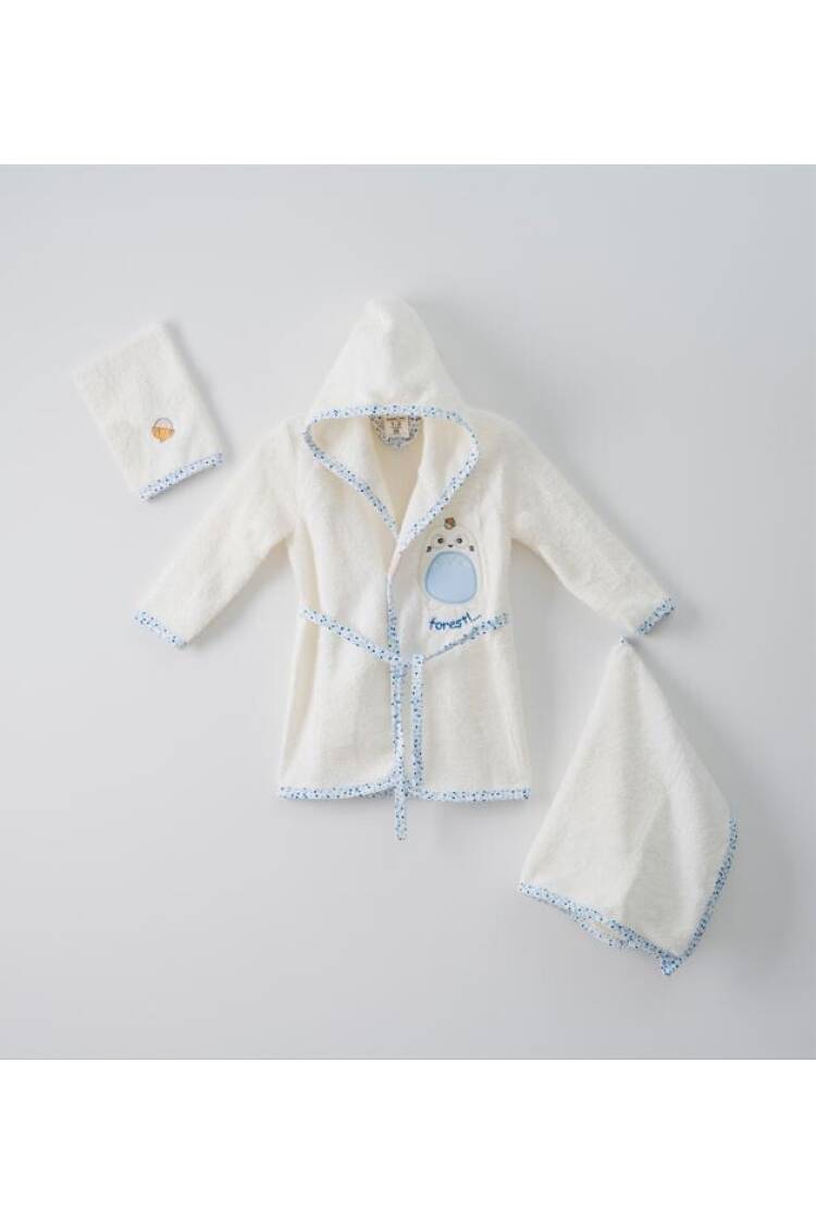 Wholesale 3-Piece Baby Bathrobe Set with Box 1-2Y - Brand: Ramel Kids - Kids & Baby Clothes Wholesale - Globality Store