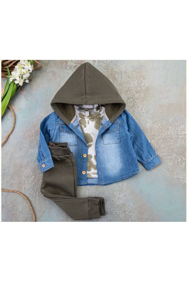 Wholesale 3-Piece Baby Boys Set with Jacket, Body and Sweatpants 9-24M - Brand: Balbala - Kids & Baby Clothes Wholesale - Globality Store