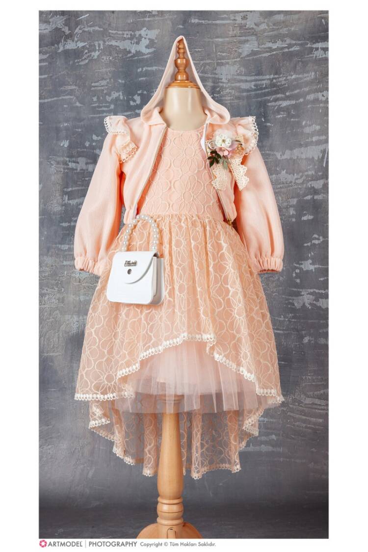 Wholesale 3-Piece Girls Dress Set with Bag and Bolero 6-12Y - Brand: Tivido - Kids & Baby Clothes Wholesale - Globality Store