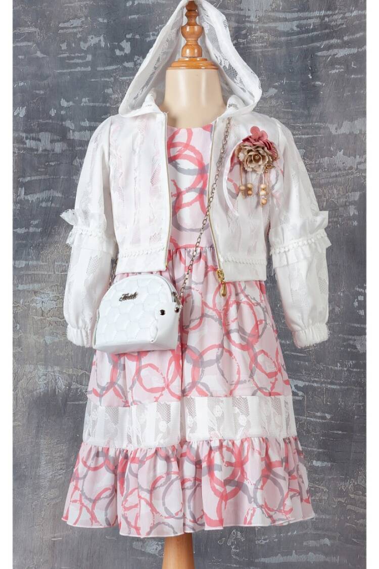 Wholesale 3-Piece Girls Dress Set with Bag and Bolero 6-12Y - Brand: Tivido - Kids & Baby Clothes Wholesale - Globality Store