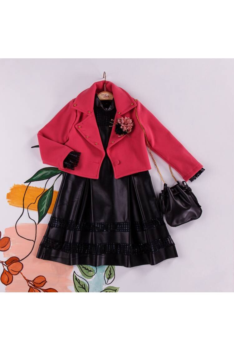 Wholesale 3-Piece Girls Dress with Jacket and Bag 2-6Y - Brand: Miss Lore - Kids & Baby Clothes Wholesale - Globality Store
