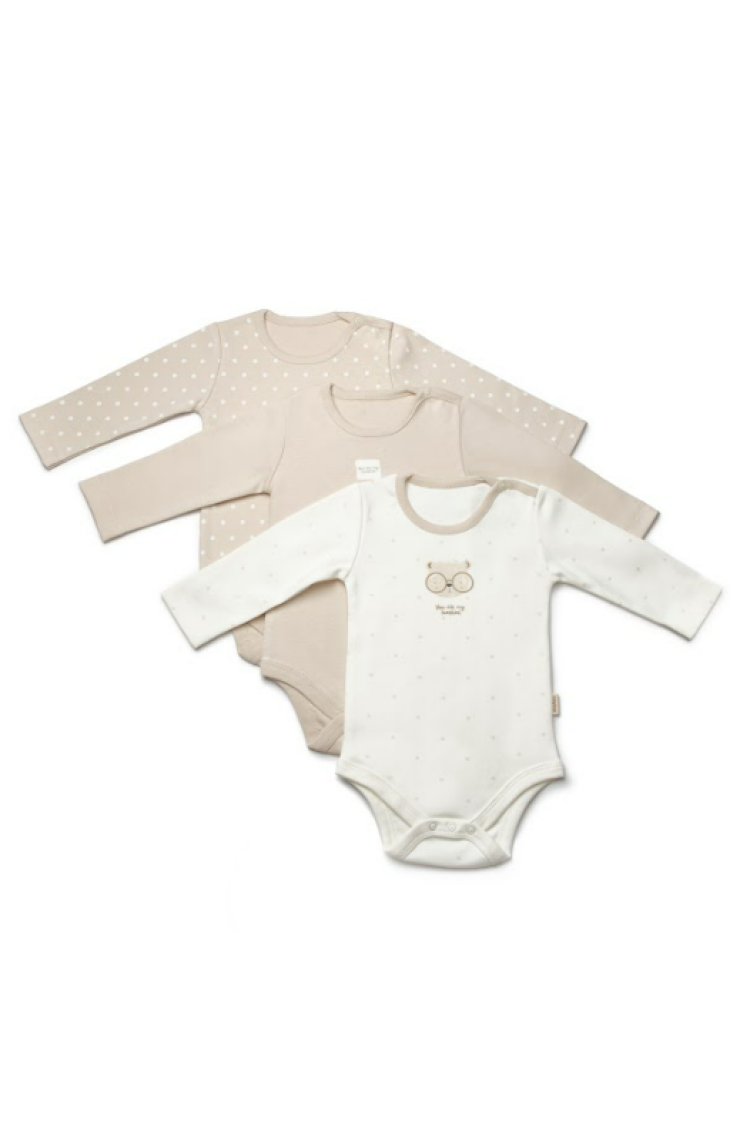 Wholesale 3-Piece Long Sleeve Bodysuit Boxed Set 0-9M - Brand: BabyCosy - Kids & Baby Clothes Wholesale - Globality Store
