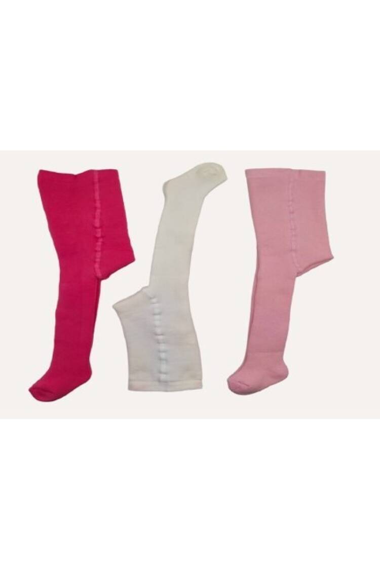 Wholesale 3pcs Baby Girl Terry Pantyhose 6-12M - Brand: Defne - Kids & Baby Clothes Wholesale - Globality Store