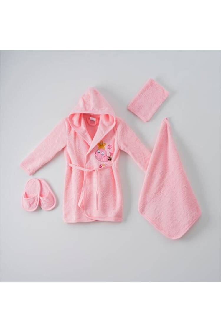 Wholesale 4-Piece Baby Bathrobe Set with Box 1-3Y - Brand: Ramel Kids - Kids & Baby Clothes Wholesale - Globality Store