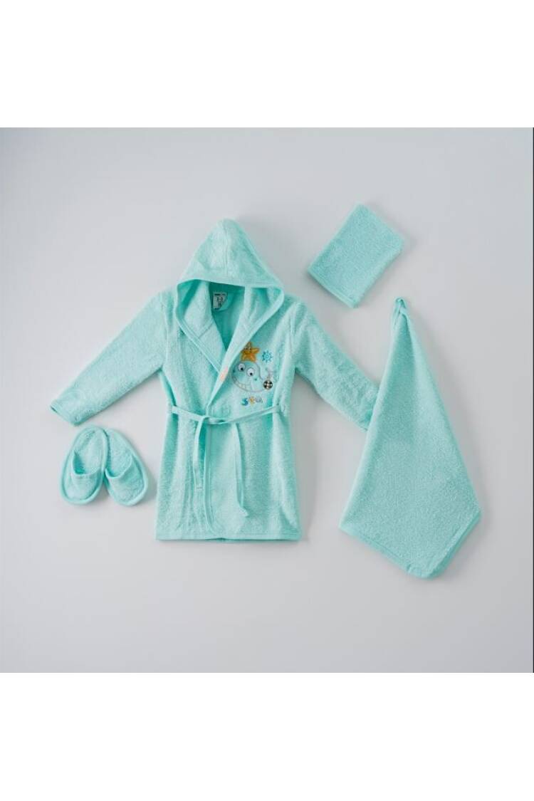 Wholesale 4-Piece Baby Bathrobe Set with Box 1-3Y - Brand: Ramel Kids - Kids & Baby Clothes Wholesale - Globality Store