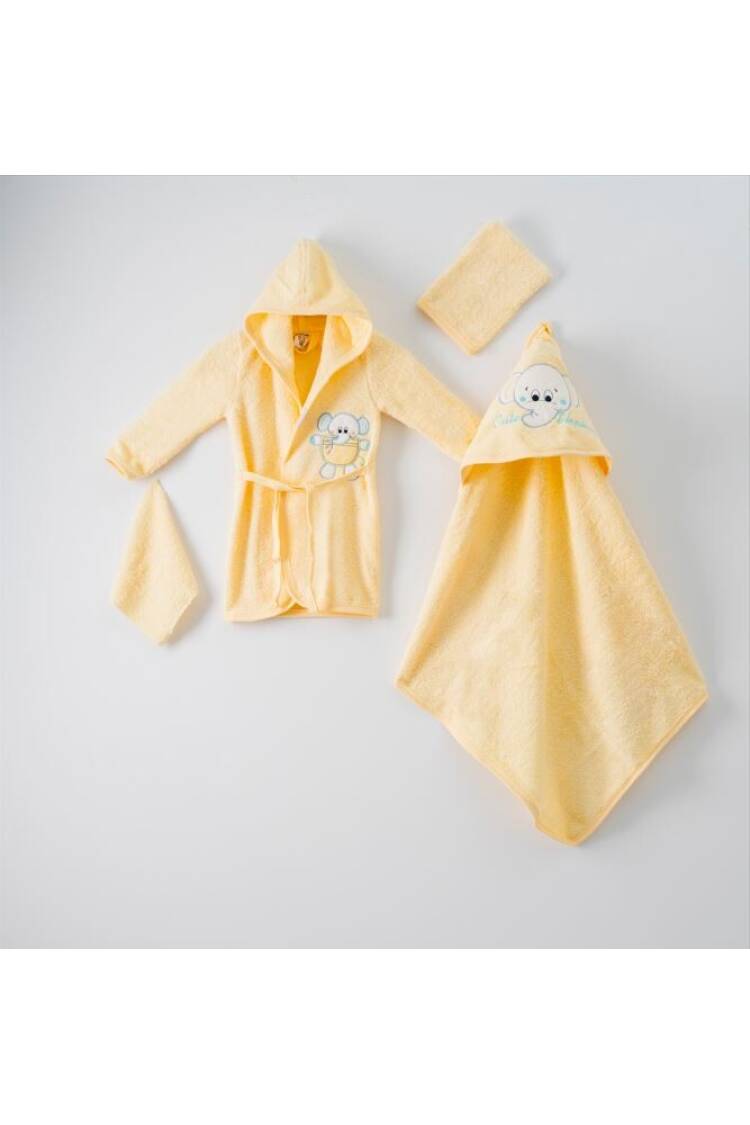 Wholesale 4-Piece Baby Bathrobe Set wth Box 0-1Y - Brand: Ramel Kids - Kids & Baby Clothes Wholesale - Globality Store