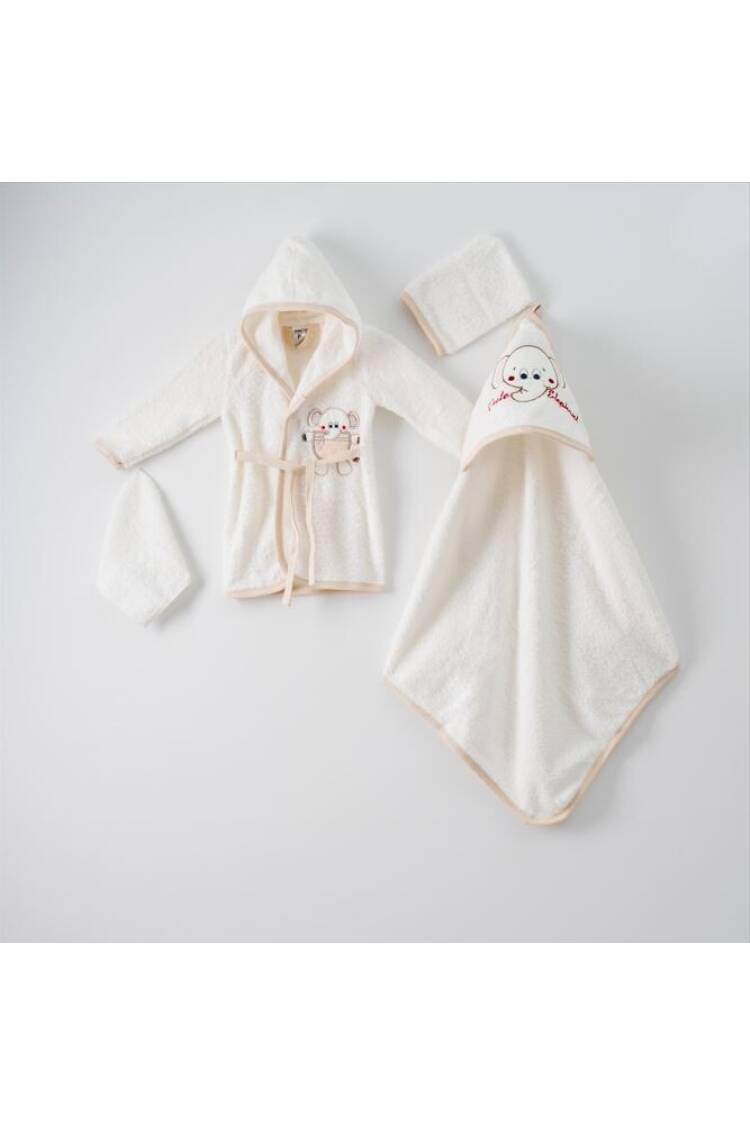 Wholesale 4-Piece Baby Bathrobe Set wth Box 0-1Y - Brand: Ramel Kids - Kids & Baby Clothes Wholesale - Globality Store
