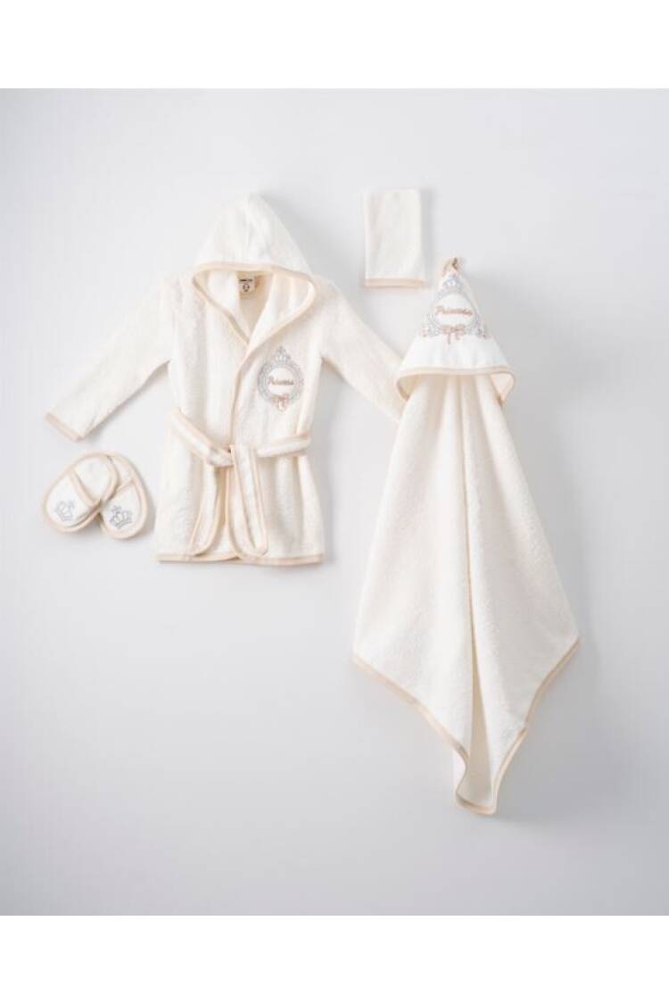 Wholesale 4-Piece Baby Girls Bathrobe Set 0-36M - Brand: Ramel Kids - Kids & Baby Clothes Wholesale - Globality Store