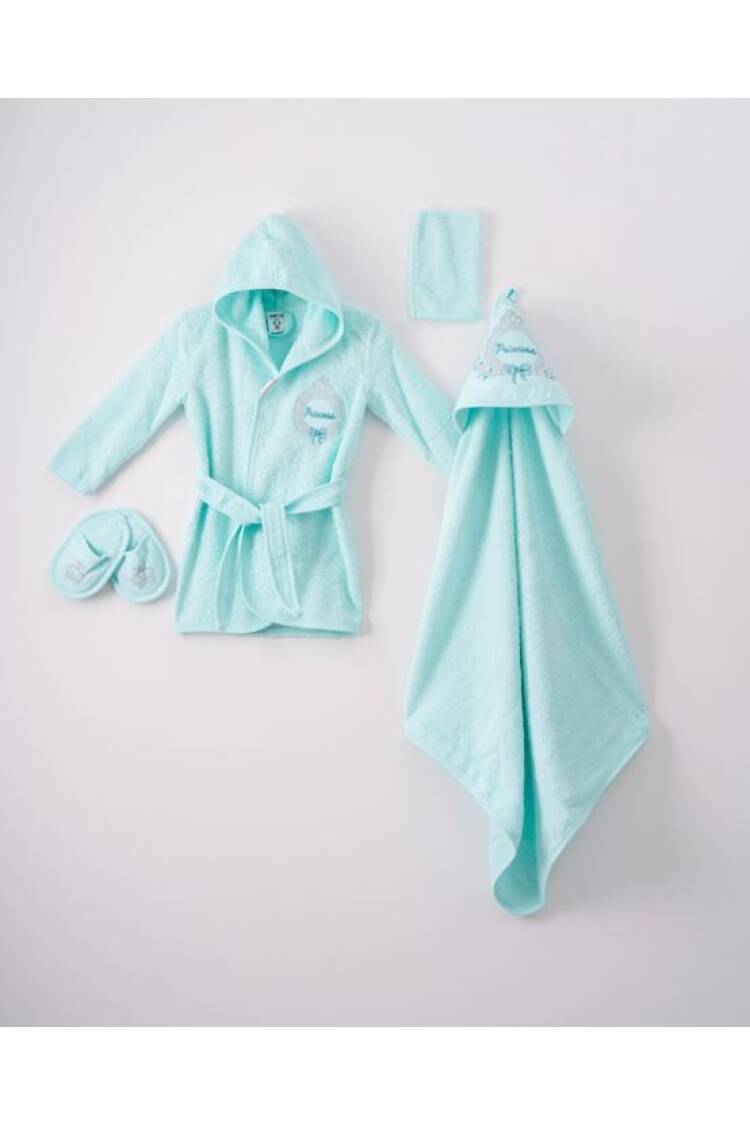 Wholesale 4-Piece Baby Girls Bathrobe Set 0-36M - Brand: Ramel Kids - Kids & Baby Clothes Wholesale - Globality Store