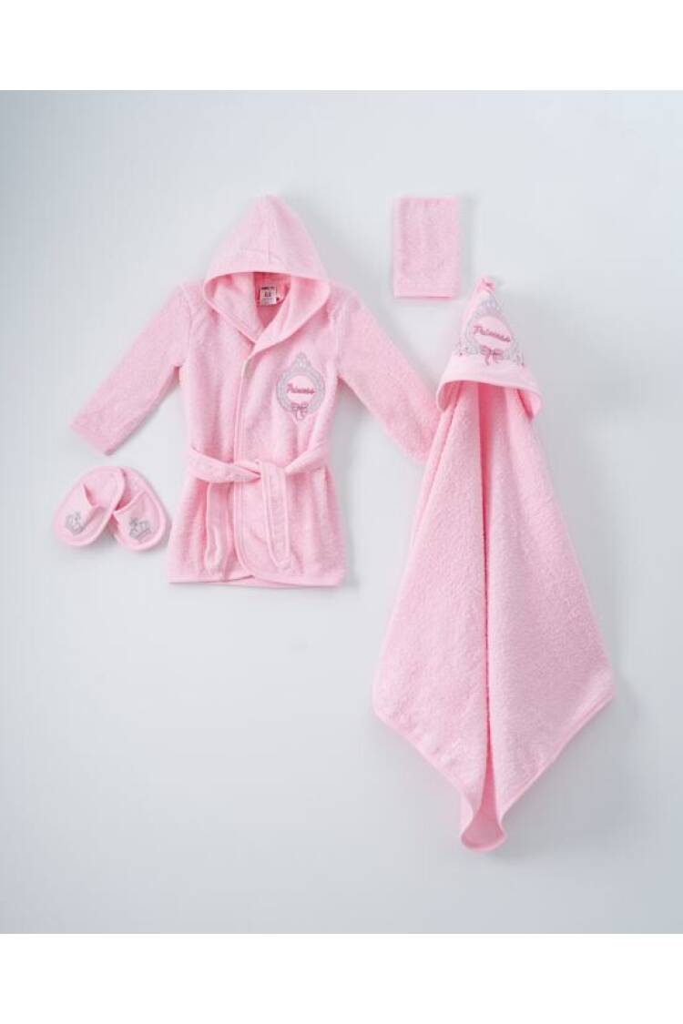 Wholesale 4-Piece Baby Girls Bathrobe Set 0-36M - Brand: Ramel Kids - Kids & Baby Clothes Wholesale - Globality Store