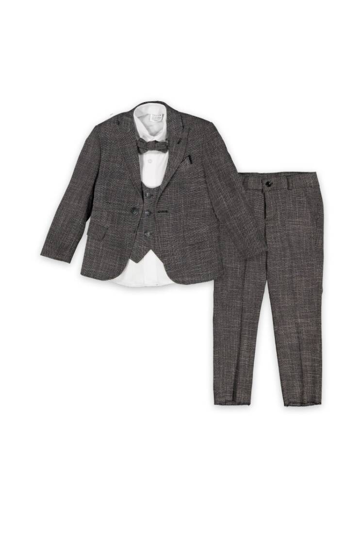 Wholesale 4-Piece Boys Suit Set with Jacket, Vest, Shirt and Pants 10-14Y - Brand: Carinos - Kids & Baby Clothes Wholesale - Globality Store