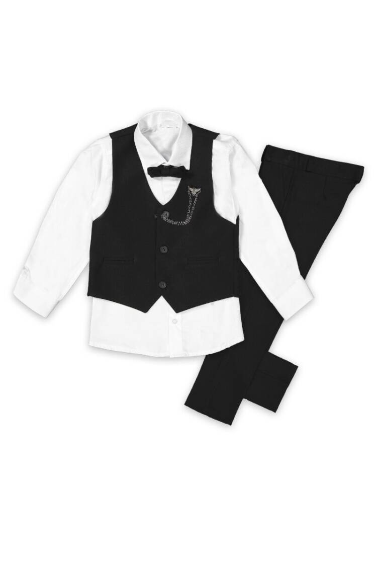 Wholesale 4-Piece Boys Suit Set with Vest, Shirt, Pants and Bow-tie 2-5Y - Brand: Terry - Kids & Baby Clothes Wholesale - Globality Store