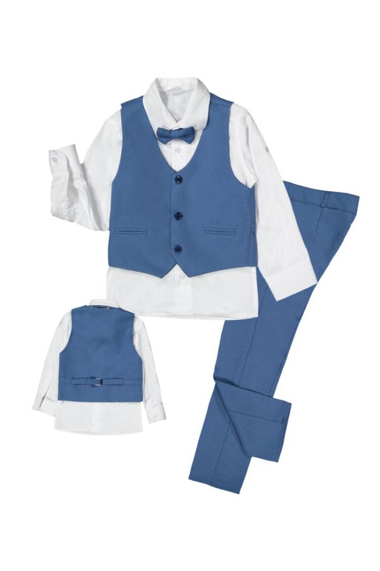 Wholesale 4-Piece Boys Suit Set with Vest, Shirt, Pants and Bow-tie 6-9Y - Brand: Terry - Women & Kids, Baby Clothes Wholesale - Globality Store