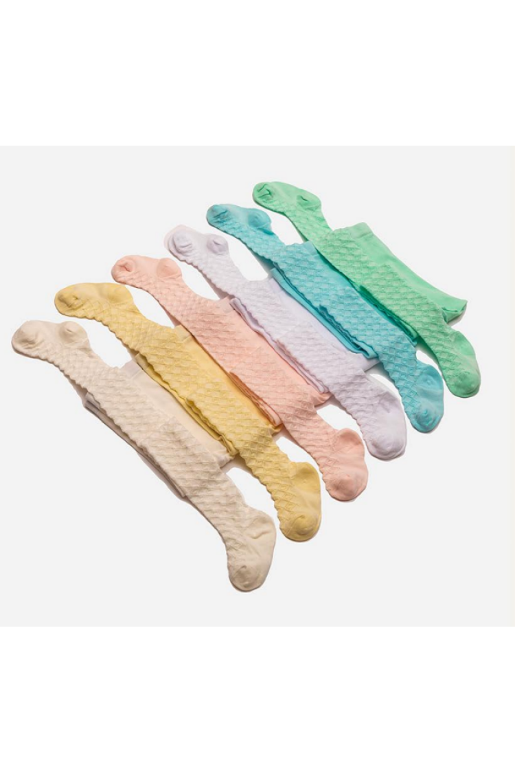 Wholesale 6-Piece Baby Tights with Flower Patterned - Brand: Defne - Kids & Baby Clothes Wholesale - Globality Store