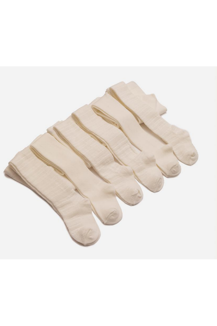 Wholesale 6-Piece Baby Tights with Flower Patterned - Brand: Defne - Kids & Baby Clothes Wholesale - Globality Store
