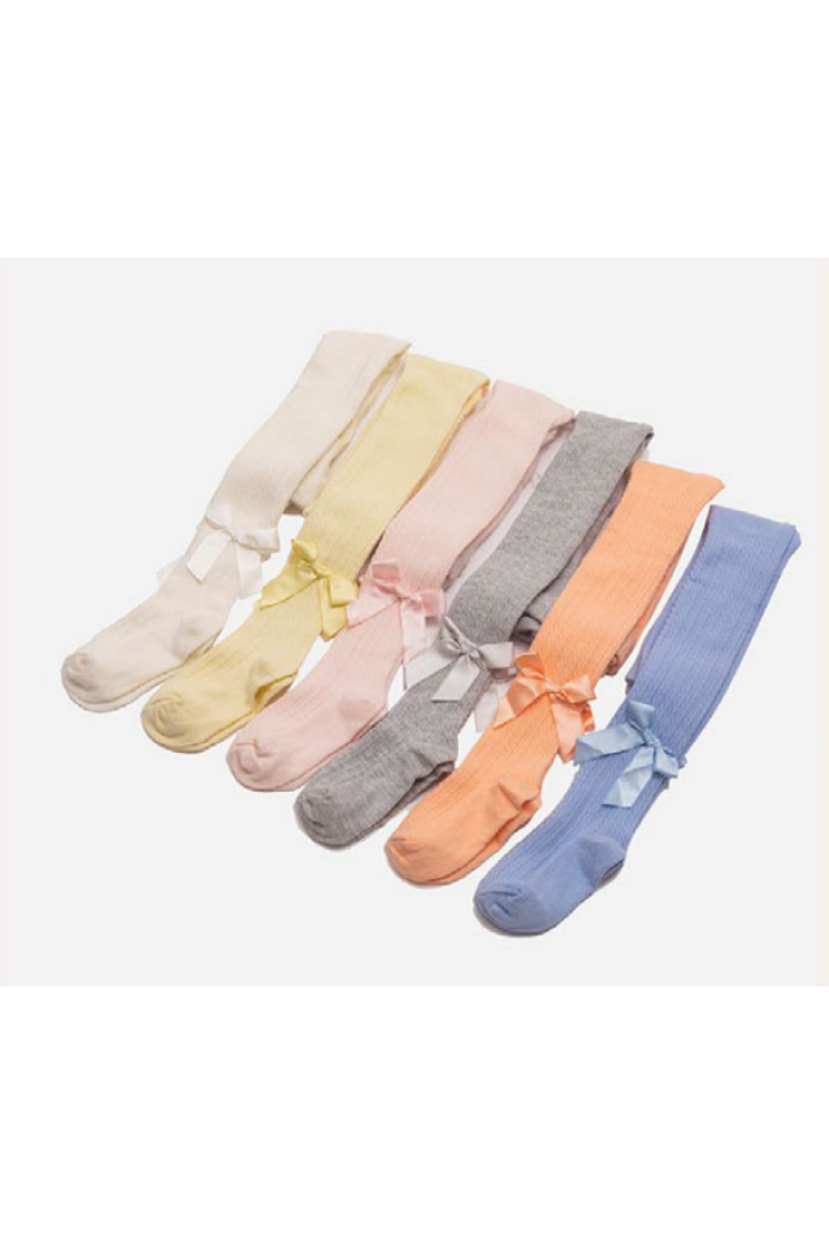 Wholesale 6-Piece Girls Tights with Ribbon Detailed - Brand: Defne - Kids & Baby Clothes Wholesale - Globality Store