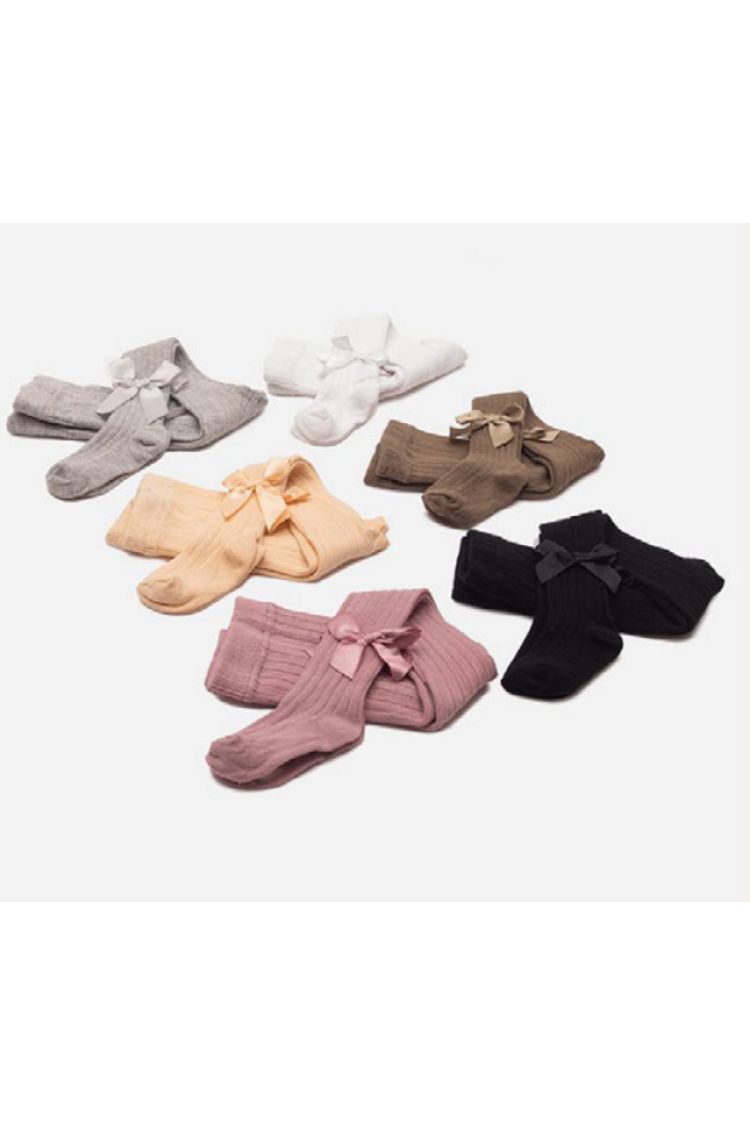 Wholesale 6-Piece Girls Tights with Ribbon Detailed - Brand: Defne - Kids & Baby Clothes Wholesale - Globality Store