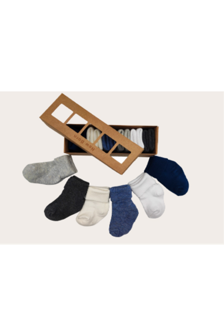 Wholesale 6Pcs Baby Boy Newborn Booties Socks 0-6M - Brand: Defne - Kids & Baby Clothes Wholesale - Globality Store
