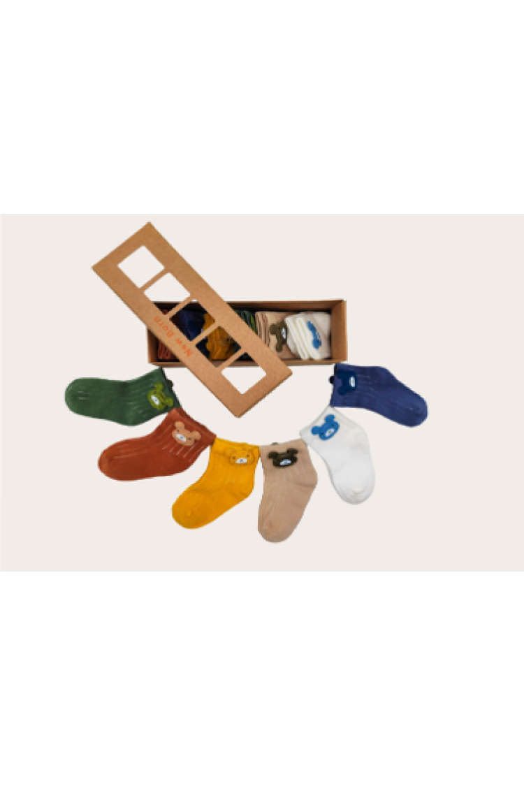 Wholesale 6Pcs Baby Boy Newborn Booties Socks 0-6M - Brand: Defne - Kids & Baby Clothes Wholesale - Globality Store