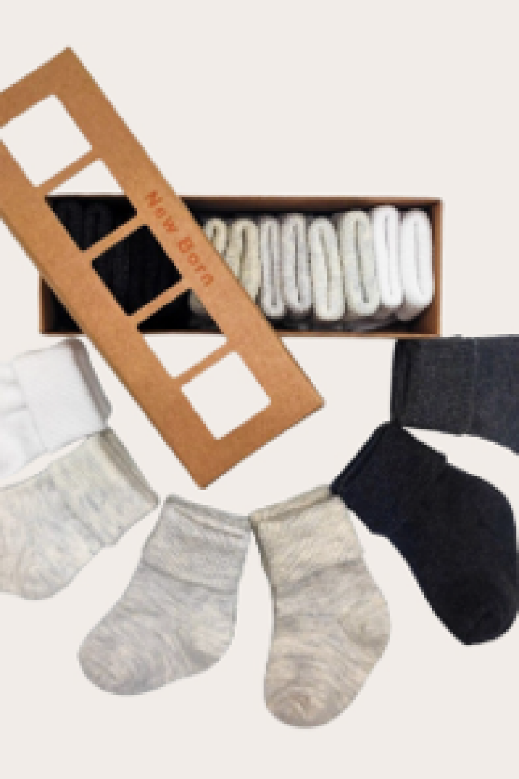 Wholesale 6Pcs Baby Boy Newborn Booties Socks 0-6M - Brand: Defne - Kids & Baby Clothes Wholesale - Globality Store