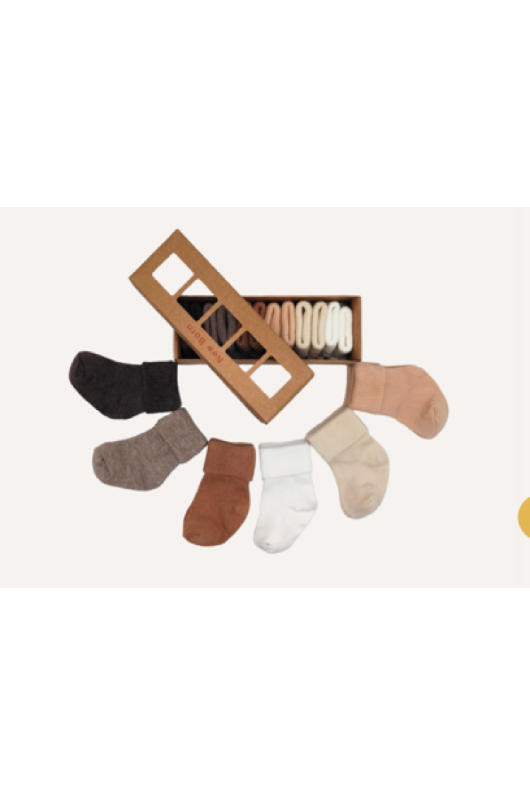 Wholesale 6pcs Unisex Baby Newborn Booties Socks 0-6M - Brand: Defne - Kids & Baby Clothes Wholesale - Globality Store