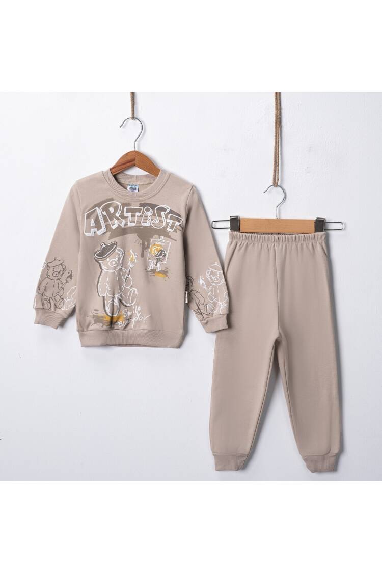 Wholesale Artist Painter Printed Men's 2-Piece 2-4Y - Brand: Hoppidik - Kids & Baby Clothes Wholesale - Globality Store