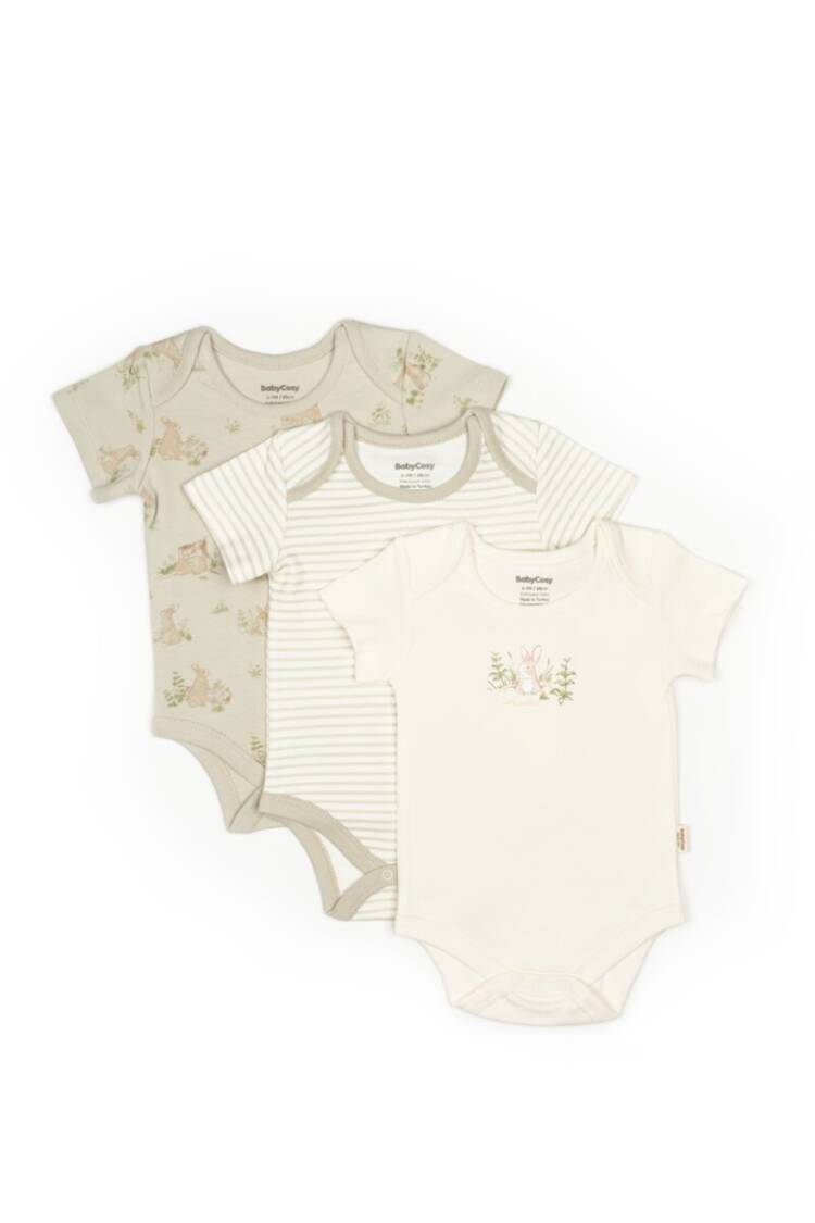 Wholesale Bab Unisex 3-Piece Short Sleeve Body Set with Box 0-9M - Brand: BabyCosy - Kids & Baby Clothes Wholesale - Globality Store