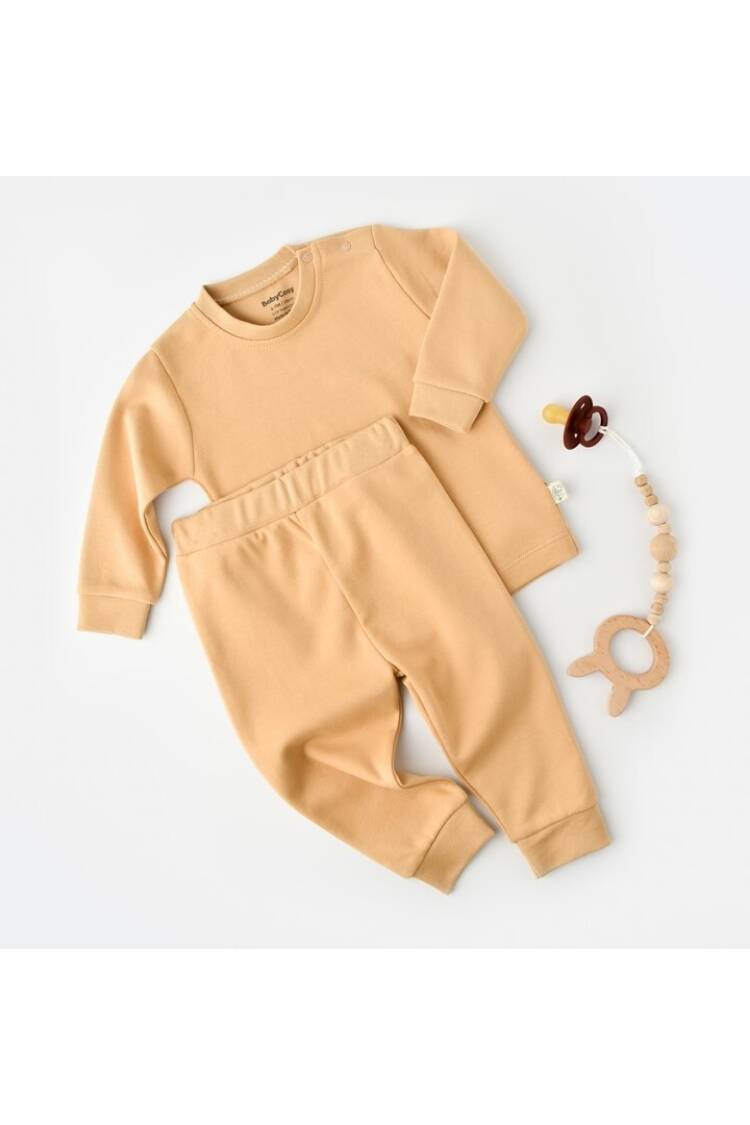 Wholesale Unisex Baby 2-Piece Sweatshirt and Pants Set 100% Organic Cotton 3-24M Baby Cosy - Brand: BabyCosy - Kids & Baby Clothes Wholesale - Globality Store