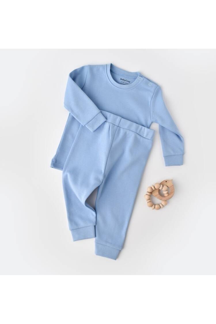 Wholesale Unisex Baby 2-Piece Sweatshirt and Pants Set 100% Organic Cotton 3-24M Baby Cosy - Brand: BabyCosy - Kids & Baby Clothes Wholesale - Globality Store