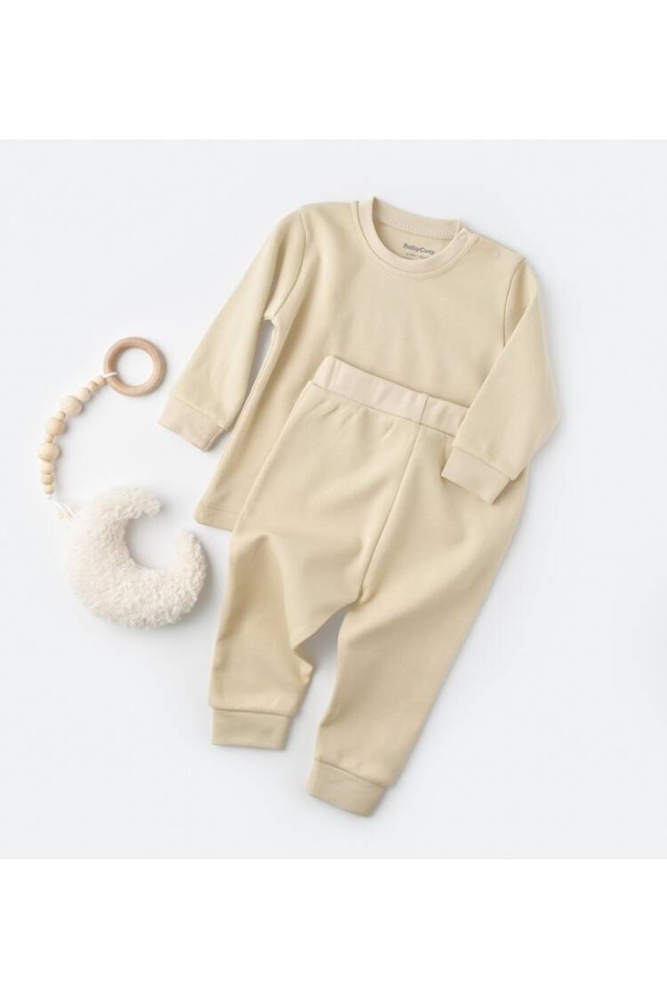 Wholesale Unisex Baby Sweatshirt and Pants Set 100% Organic Cotton 3-24M Baby Cosy - Brand: BabyCosy - Kids & Baby Clothes Wholesale - Globality Store