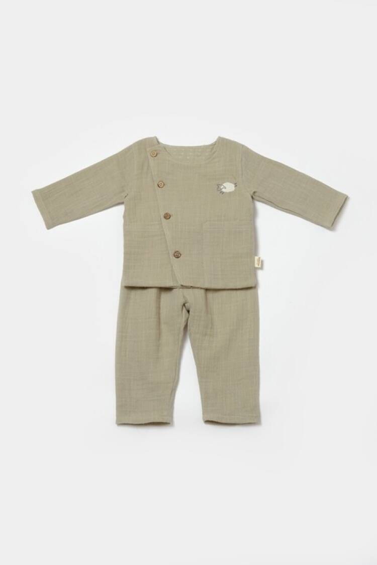 Wholesale Baby 2-Piece Cardigan and Pants Set 3-24M 100% Cotton Baby Cosy - Brand: BabyCosy - Kids & Baby Clothes Wholesale - Globality Store