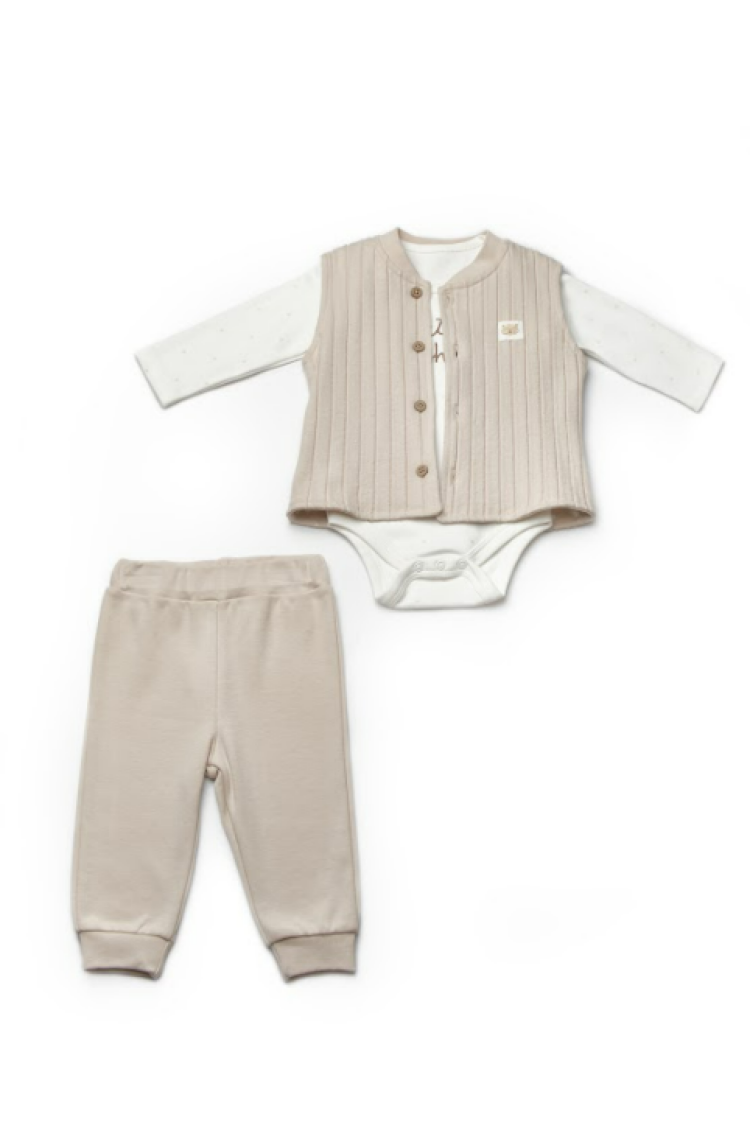Wholesale Baby 3-Piece Vest Set 3-24M - Brand: BabyCosy - Kids & Baby Clothes Wholesale - Globality Store