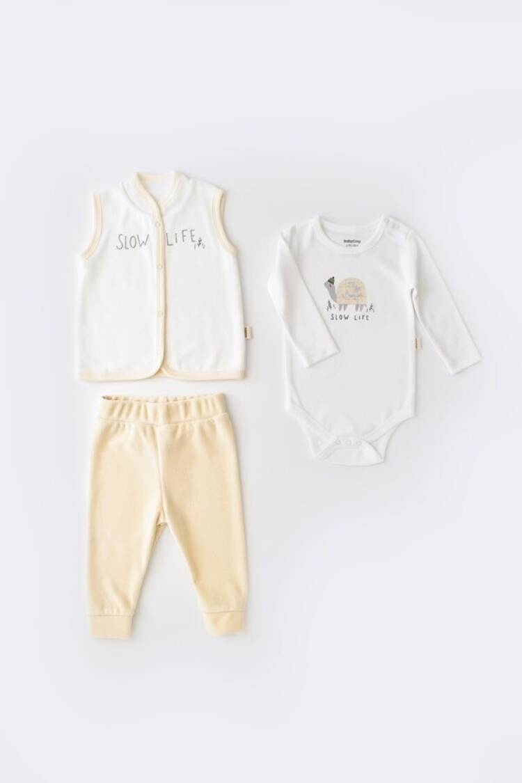 Wholesale Baby 3 Pieces Velvet Suitcase 3-24M Baby Cosy - Brand: BabyCosy - Kids & Baby Clothes Wholesale - Globality Store