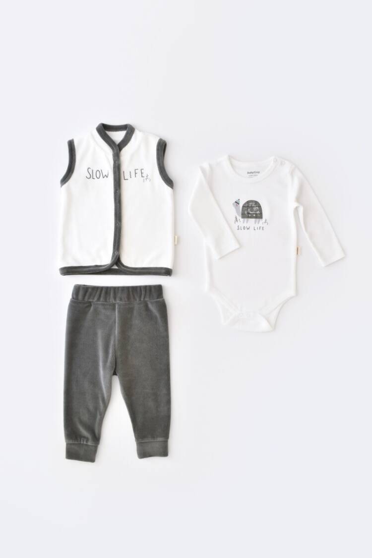 Wholesale Baby 3 Pieces Velvet Suitcase 3-24M Baby Cosy - Brand: BabyCosy - Kids & Baby Clothes Wholesale - Globality Store