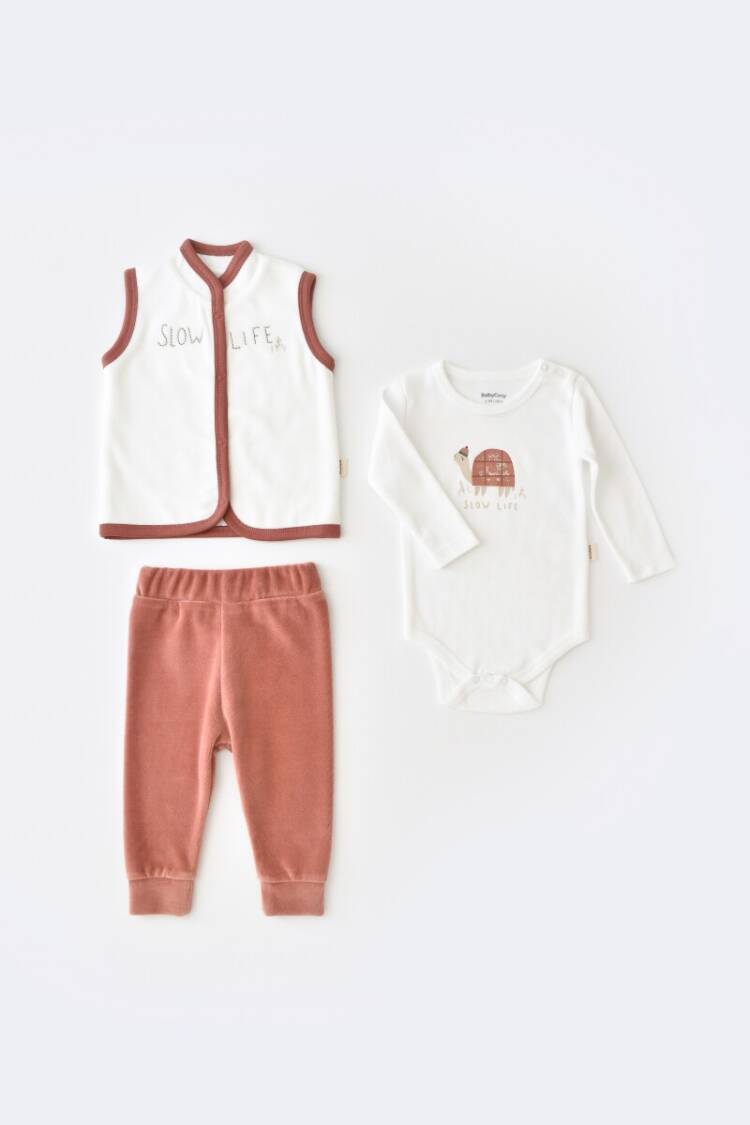 Wholesale Baby 3 Pieces Velvet Suitcase 3-24M Baby Cosy - Brand: BabyCosy - Kids & Baby Clothes Wholesale - Globality Store