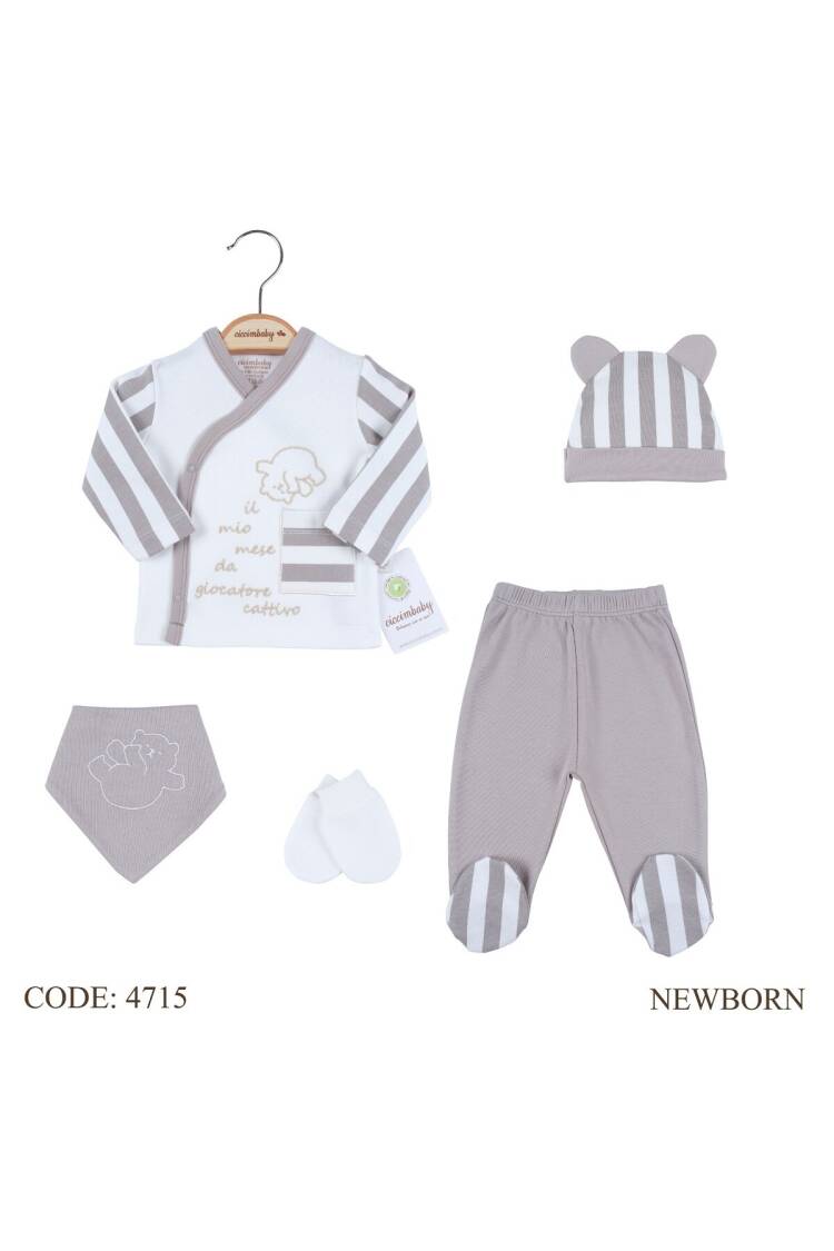 Wholesale Baby 5-Piece Newborn Set 0-3M - Brand: Ciccimbaby - Kids & Baby Clothes Wholesale - Globality Store
