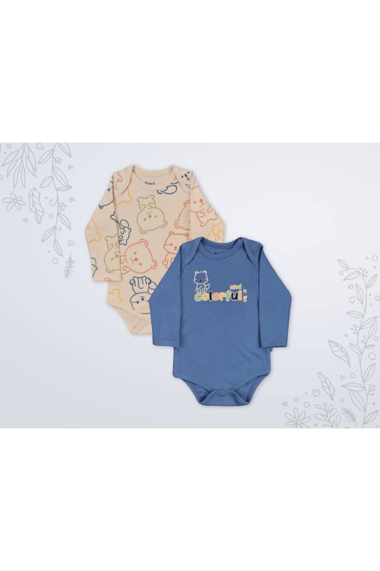 Wholesale Baby Boy 2-piece Baby Bootee Set 3-18M 1003-18560 - Brand: Miniworld - Kids & Baby Clothes Wholesale - Globality Store
