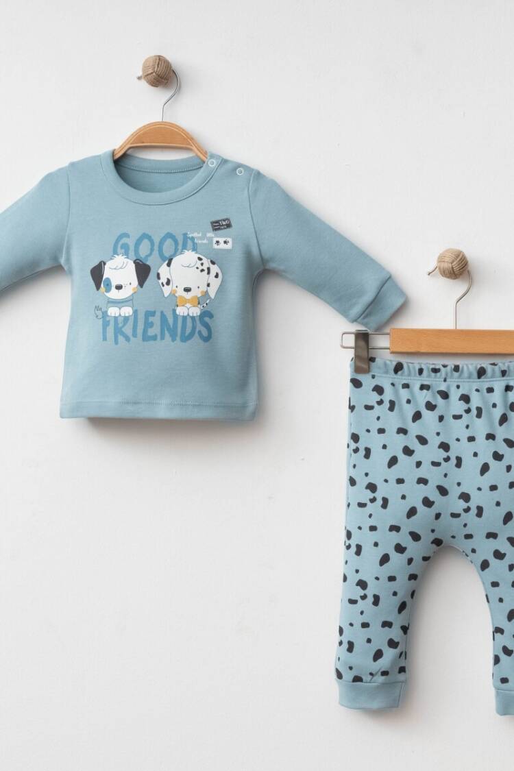 Wholesale Baby Boy 2-piece Badi and Pants Set 3-12M - Brand: Gümüş Baby - Kids & Baby Clothes Wholesale - Globality Store