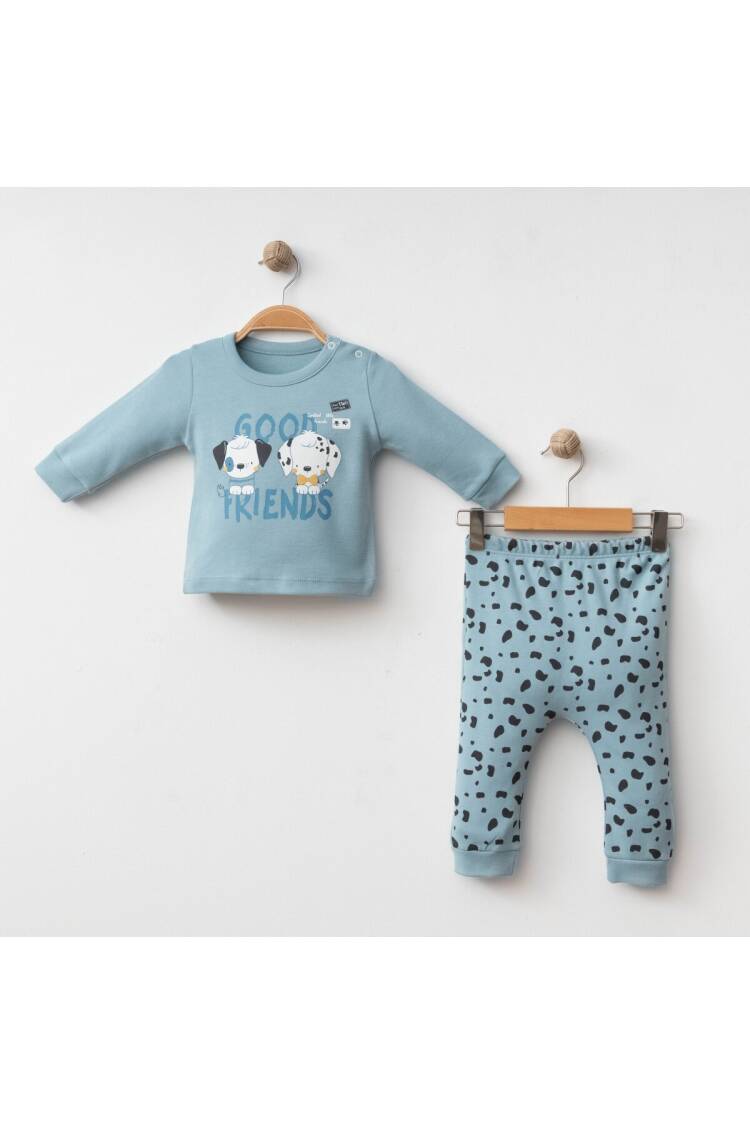 Wholesale Baby Boy 2-piece Badi and Trousers Set 3-12M - Brand: Gümüş Baby - Kids & Baby Clothes Wholesale - Globality Store