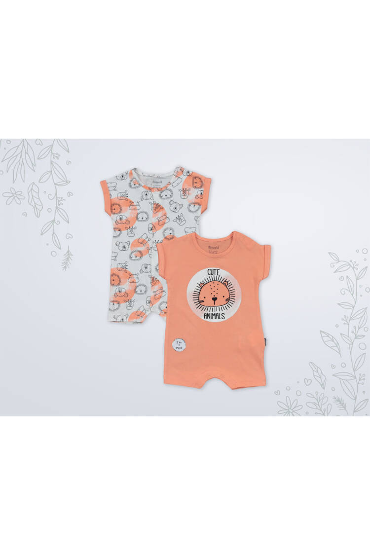 Wholesale Baby Boy 2-Piece Rompers Set 3-18M - Brand: Miniworld - Kids & Baby Clothes Wholesale - Globality Store