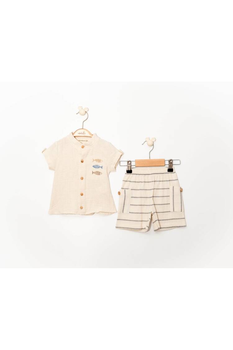 Wholesale Baby Boy 2 Piece Set 6-24M - Brand: Miniborn - Kids & Baby Clothes Wholesale - Globality Store