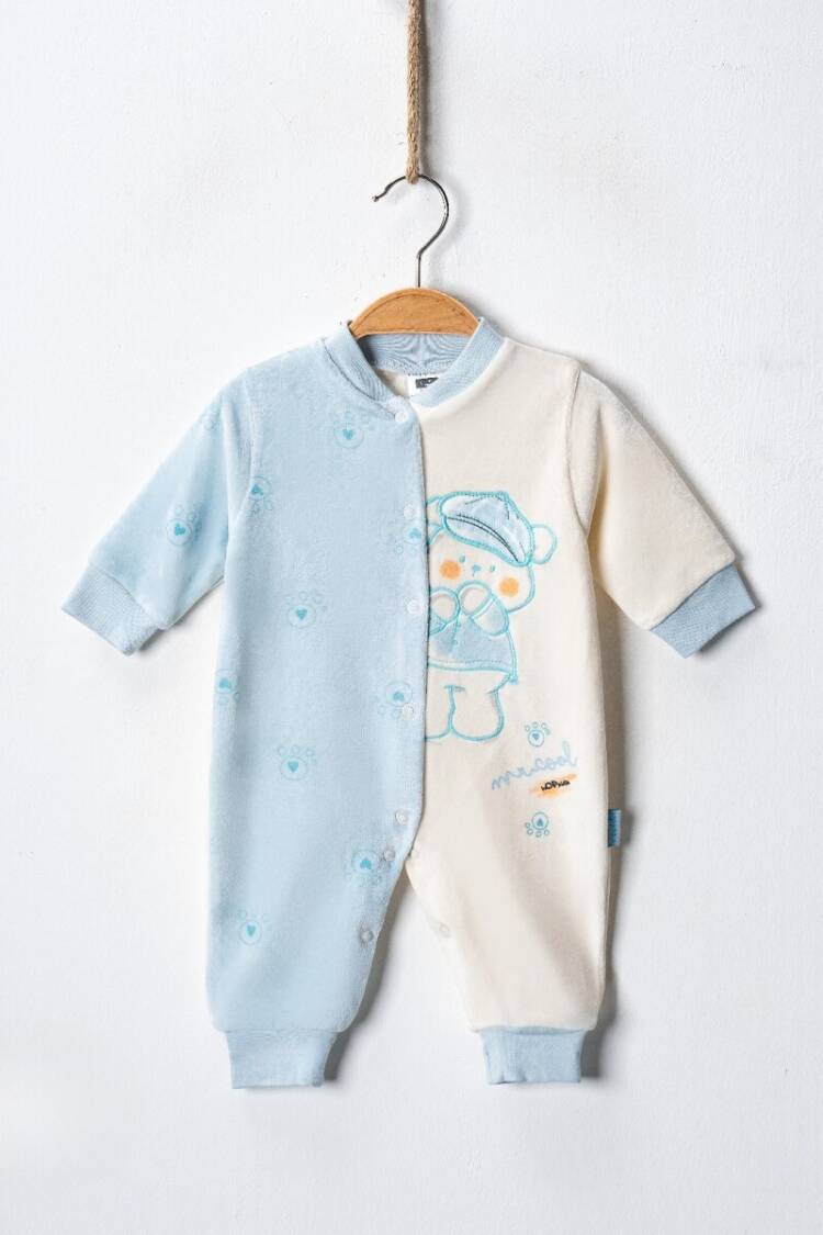 Wholesale Baby Velvet Jumpsuit 3-9M - Brand: Hoppidik - Kids & Baby Clothes Wholesale - Globality Store