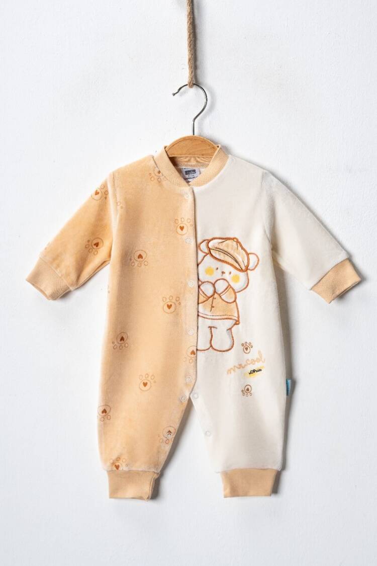 Wholesale Baby Velvet Jumpsuit 3-9M - Brand: Hoppidik - Kids & Baby Clothes Wholesale - Globality Store