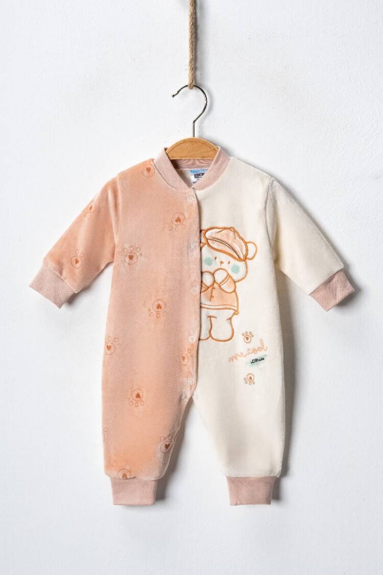 Wholesale Baby Velvet Jumpsuit 3-9M - Brand: Hoppidik - Kids & Baby Clothes Wholesale - Globality Store