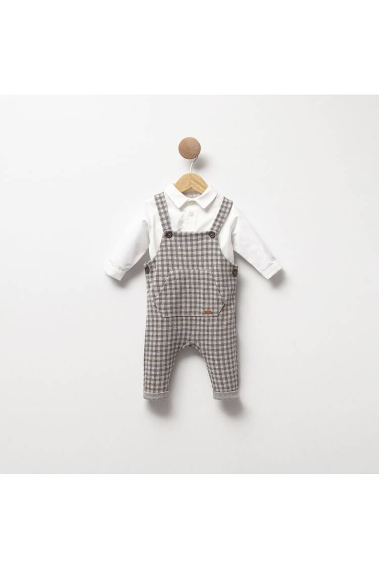 Wholesale Baby Boy 2pcs Salopet and Shirt Set 3-9M - Brand: Cassiope - Kids & Baby Clothes Wholesale - Globality Store