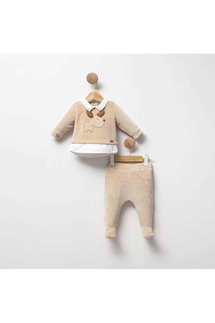 Wholesale Baby Boy 2pcs Sweat and Pants Set 2-6M - Brand: Cassiope - Kids & Baby Clothes Wholesale - Globality Store