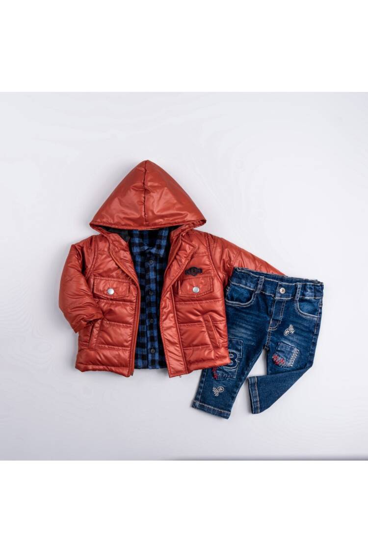 Wholesale Baby Boy 3-Pack Coat Shirt and Jeans Trousers 6-24M - Brand: Bubbly - Kids & Baby Clothes Wholesale - Globality Store