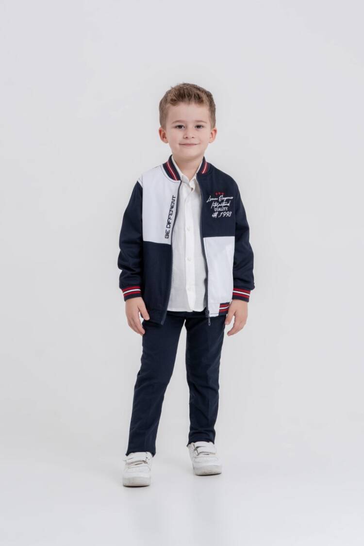 Wholesale Baby Boy 3-Piece College Jacket, Shirt and Pants Set 9-24M - Brand: Lemon - Kids & Baby Clothes Wholesale - Globality Store