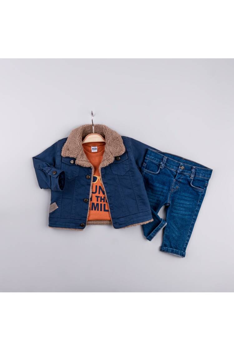 Wholesale Baby Boy 3-Piece Jacket Body and Pants Set 6-24M - Brand: Bubbly - Kids & Baby Clothes Wholesale - Globality Store