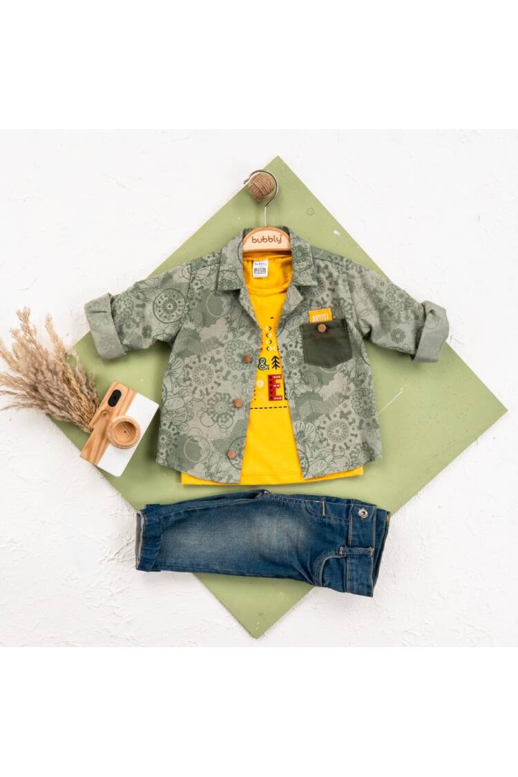 Wholesale Baby Boy 3-Piece Jacket, Pants and T-Shirt Set 6-24M - Brand: Bubbly - Kids & Baby Clothes Wholesale - Globality Store